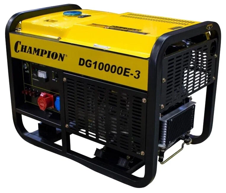 Дизельный Генератор с электрозапуском Champion DG10000 - 3 (380)